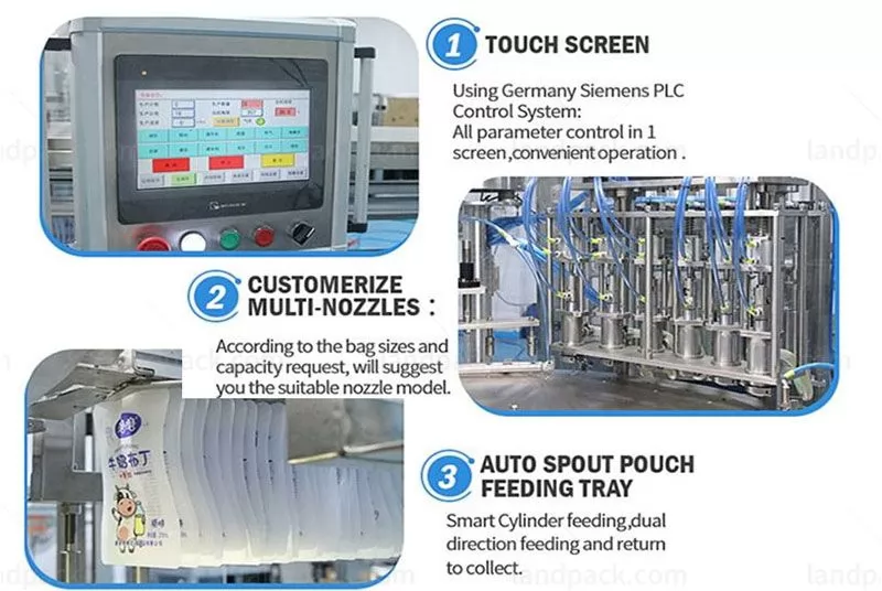 automatic spout pouch filling machine