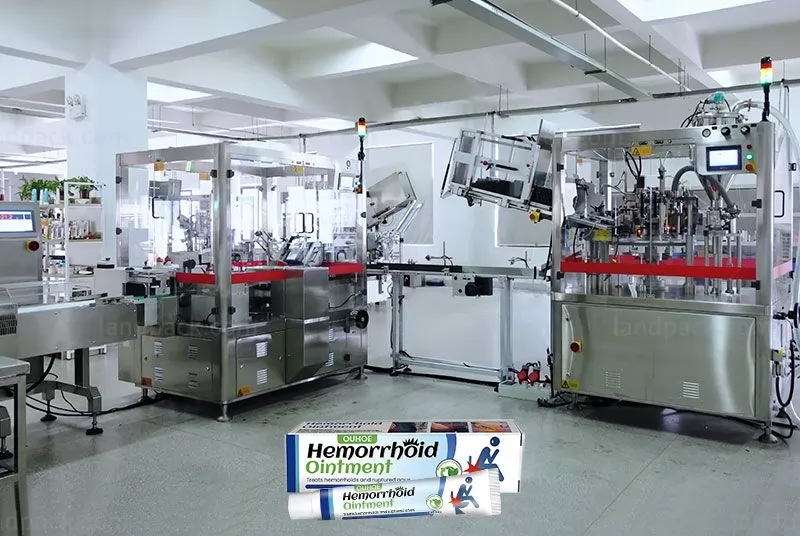 Automatic Metal Tube Filling And Sealing Machine Cartoning Line