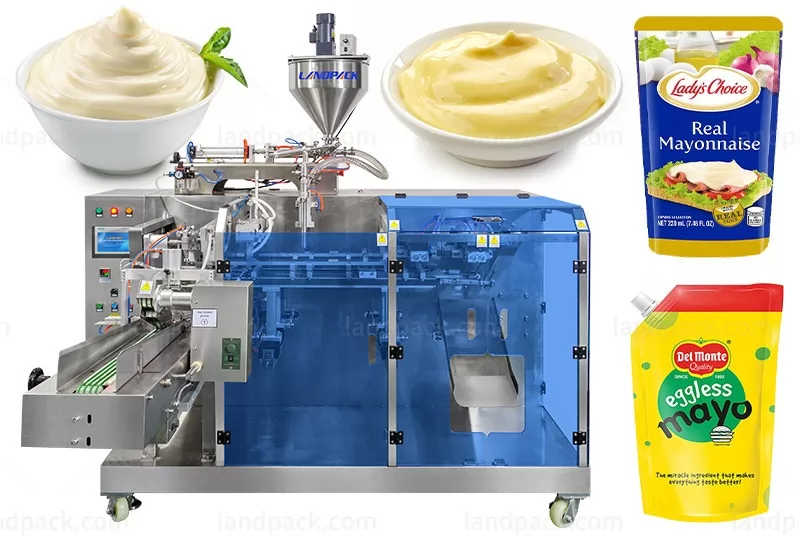 Automatic Stand Up Pouch Mayonnaise Doypack Packing Machine Sauce Filling Premade Bag Packaging Machine