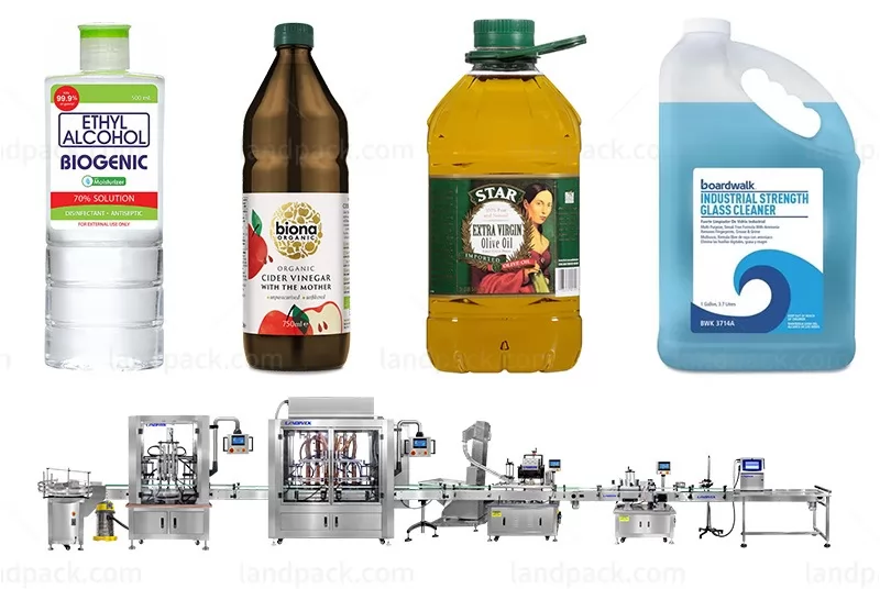 Inline Bottle Filling Machine Automaitc Filling Line With Capping And Labeling Machine