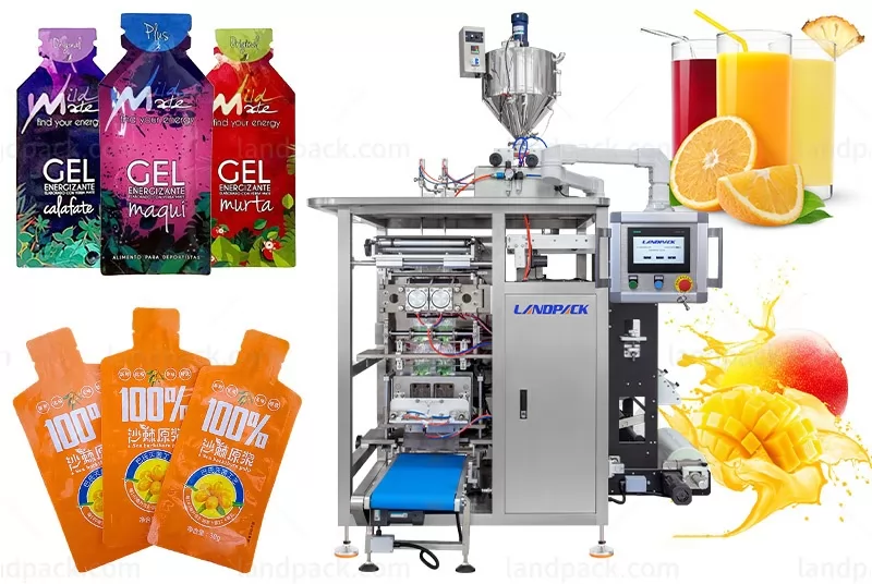 Shaped Pouch Sachet Packing Machine For Liquid Drinks