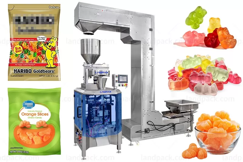 High Speed Gummy Packing Machine With Measuring Cups Equipment