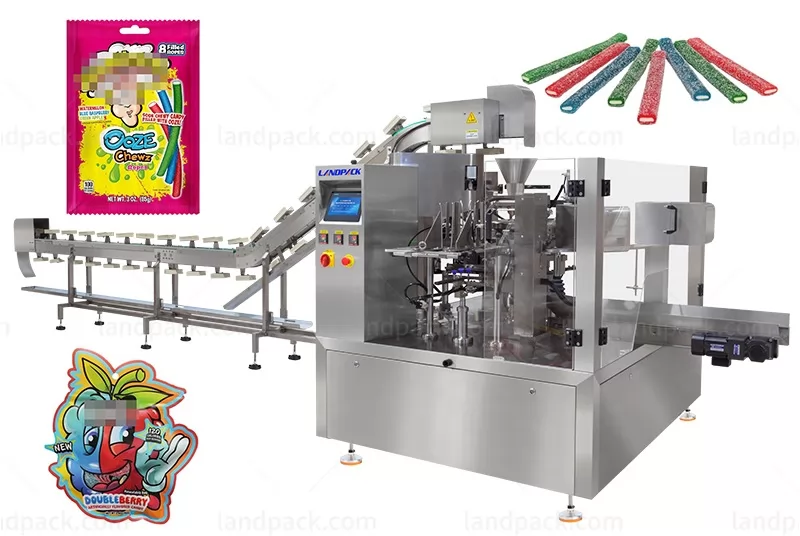Gummy Candy Packaging Machine Rotary Pouch Filling Machine