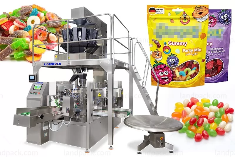 Multi-function Gummy Packing Machine Rotary Premade Pouch Packing Machine