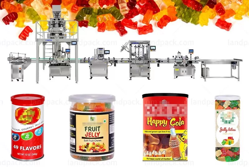 Gummy Cans Filling Seaming Machine Line - Fully Automatic High Accuracy