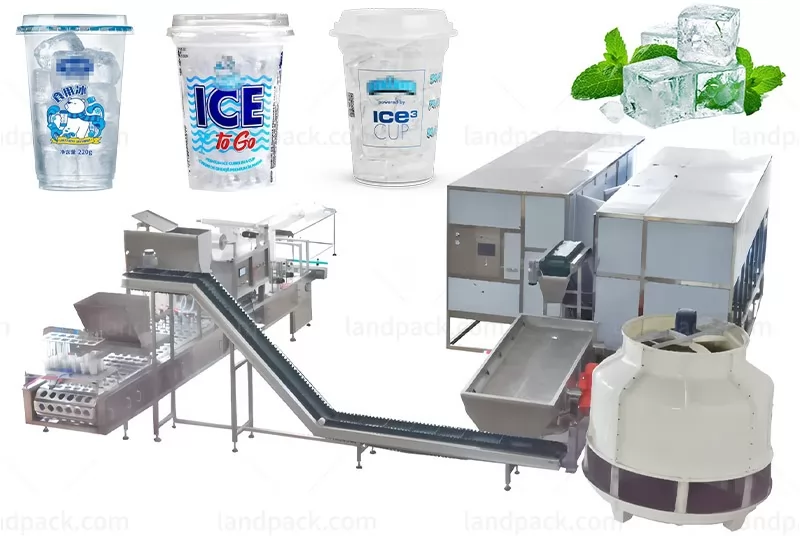 Automatic Ice Cube Filling Machine With Large Ice Maker