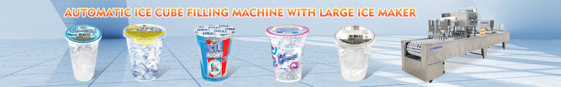 lce cube cup filling machine