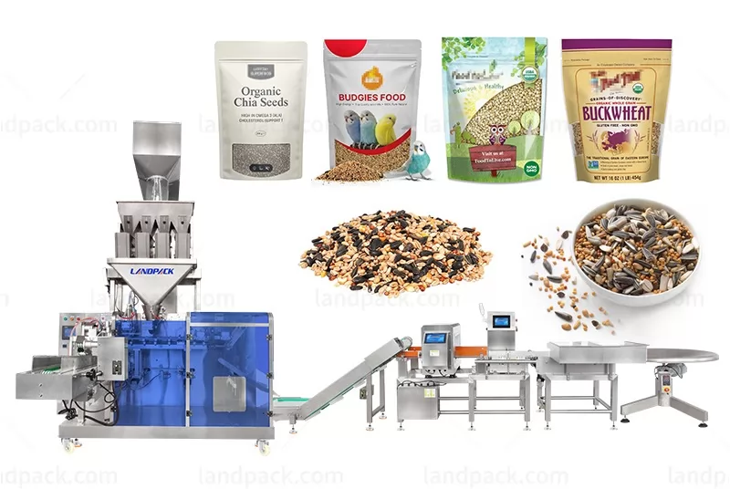 Automatic Pet Food Horizontal Pouch Packing Machine With Linear Weigher
