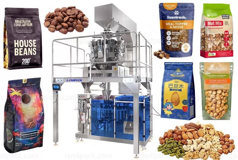 Fully Automatic M Shape Pouch Packing Machine For Granule