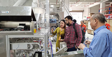 Customer in Our Factory