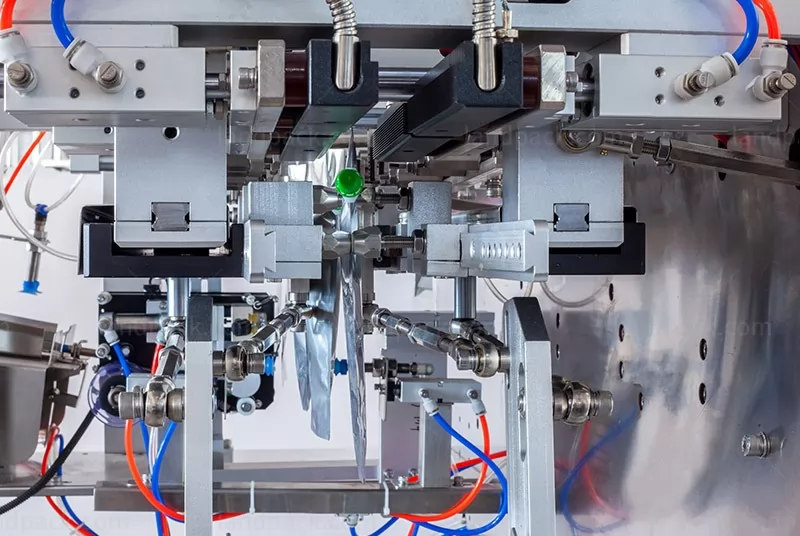 stand up pouch with spout filling machine