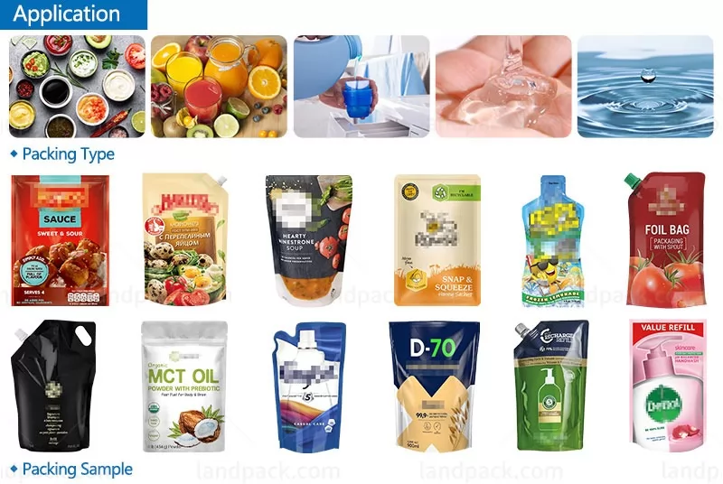 automatic spout pouch filling machine