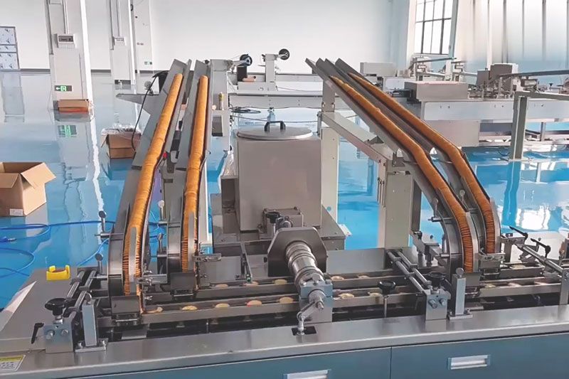 Biscuit Sandwiching Machine with Biscuit Flow Packing Machine