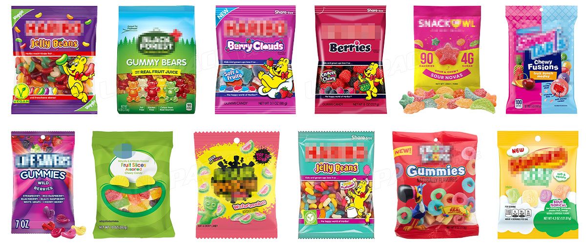 Automatic Gummy Counting Packing Machine With 10 Vibrating Feeder