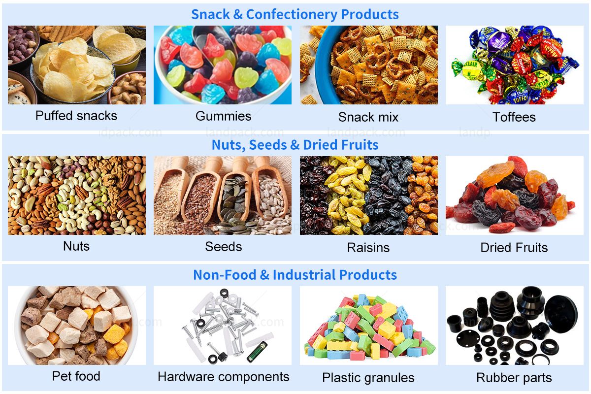 Automatic Gummy Counting Packing Machine With 10 Vibrating Feeder