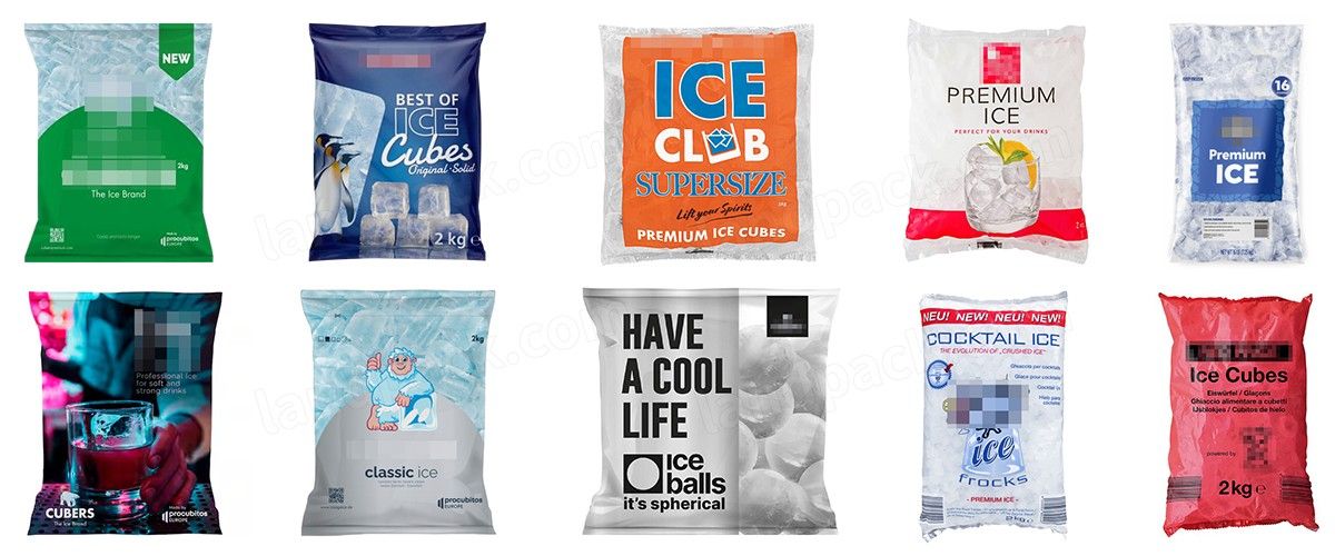 Automatic Ice Tube Packaging Packing Machine for 1-5-8kg Ice Tube