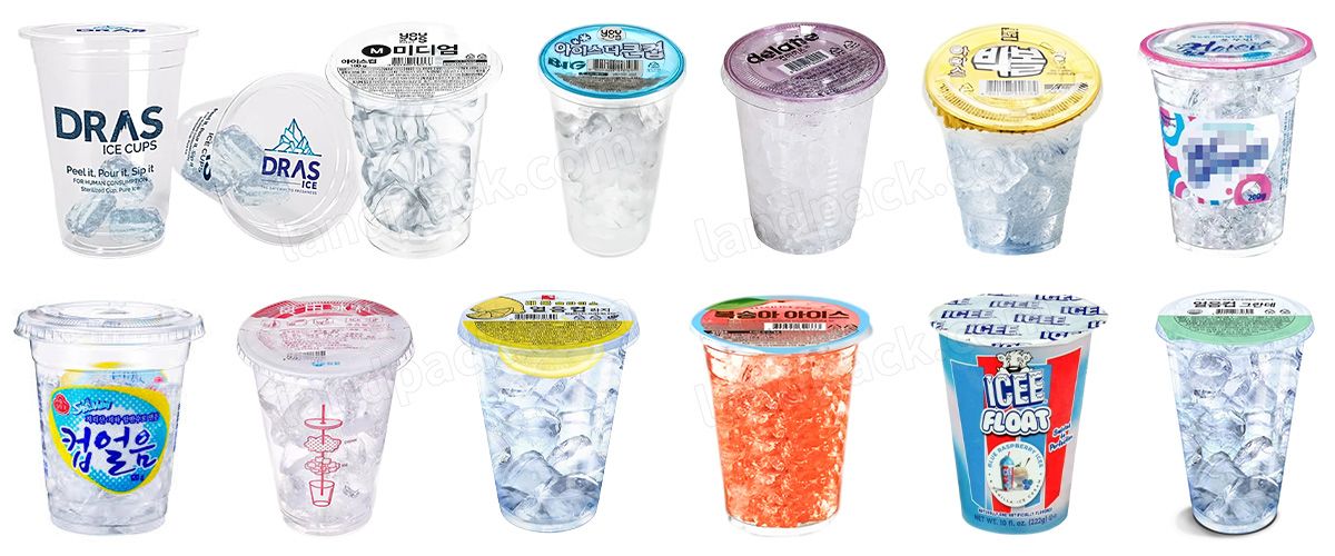 Ice Cube Cup Automatic Filling Sealing Machine