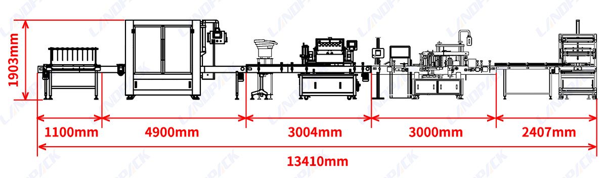 bottle filling capping and labeling machine