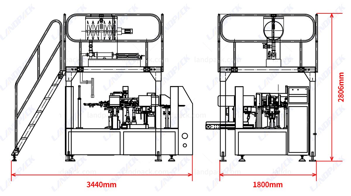automatic rotary pouch packing machine