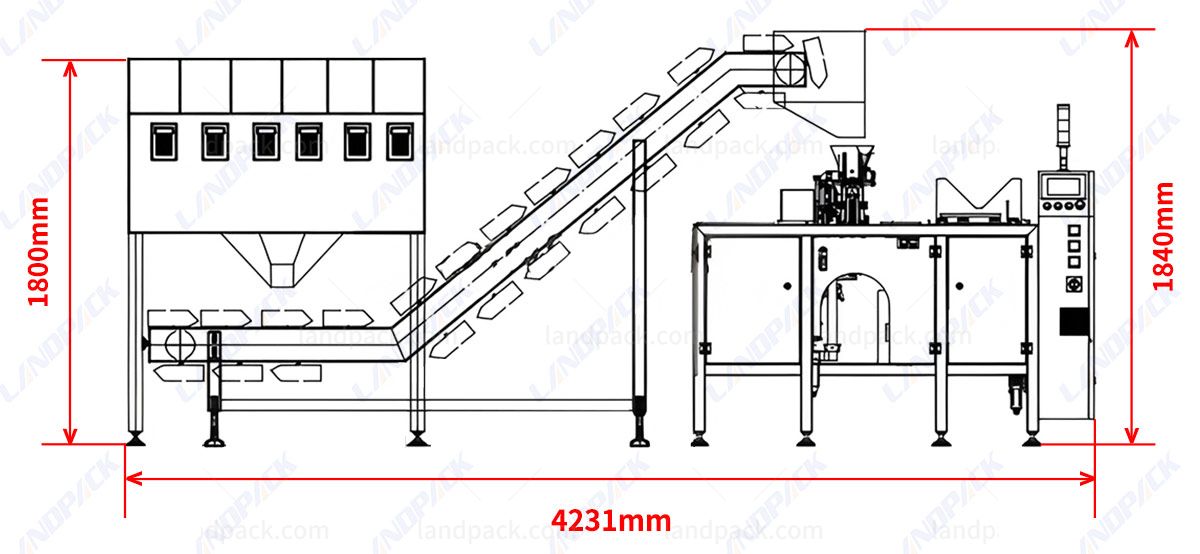 Nut Mini Doypack Packing Machine | Mixed Cashew Packing Machine With Measure