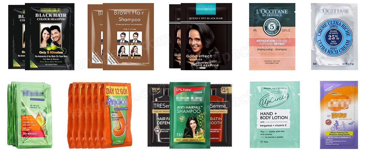 Shampoo Sachet Packing Machine |  4 Side Sealing Pouch Vertical Packing Machine