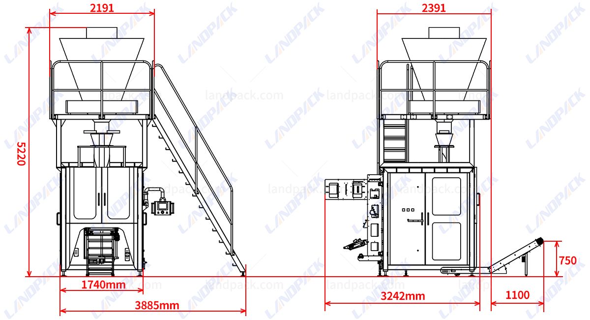 Automatic Coffee Packaging Machine with Degassing Valve Device